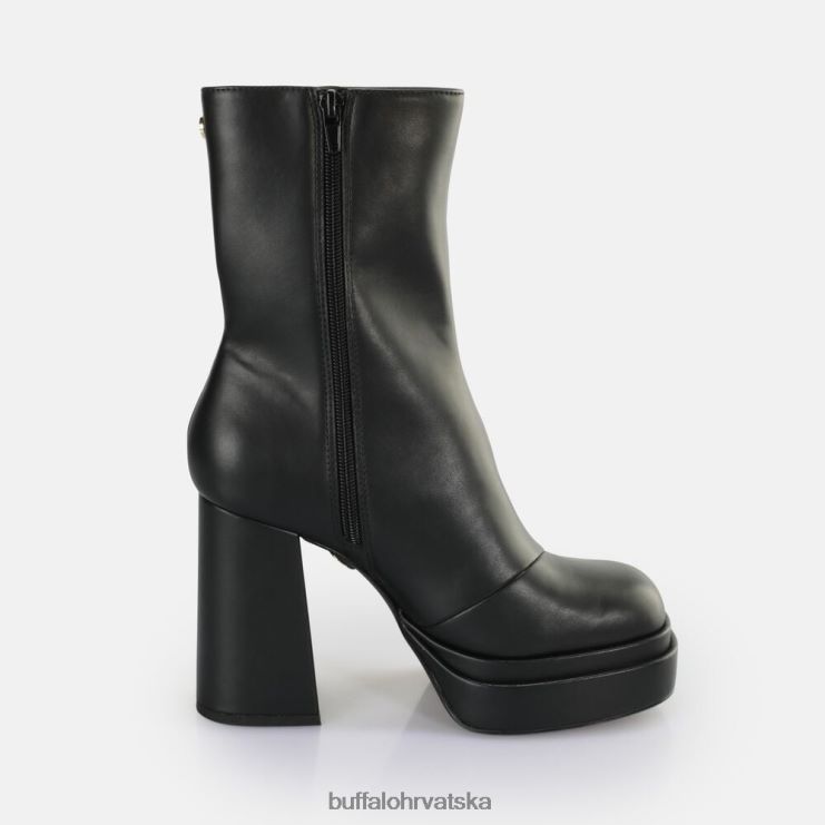 crno Buffalo svibanj zip boot mid ankle boot vegan |čizme TDD6T533